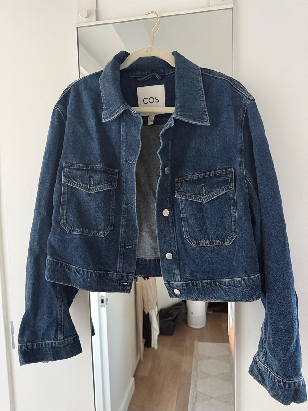COS Indigo Cropped Denim Jacket